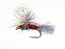 Brown Mayfly parachute 12 pcs. set size