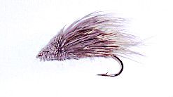 Streaking Caddis Muddler black body 12 pcs. set size