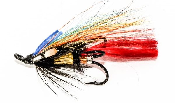 Jock Scott Salmon Fly treble hook