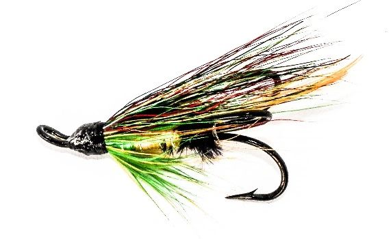 Green Highlander Salmon Fly treble hook
