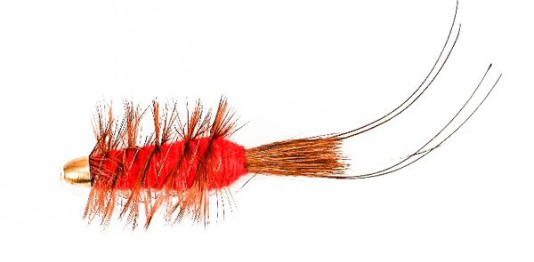 Frances Red Conehead - Copper Tube Fly