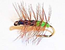 Superpuppan Sedge Caddis black/green