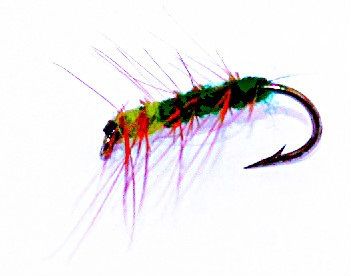 Superpuppan Sedge Caddis yellow/green