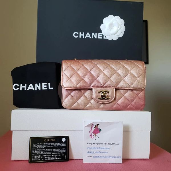 chanel rose gold mini