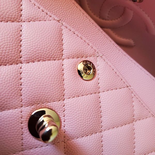 Chanel Caviar Small Pink Double Flap Bag 8 series - ADL1873 – LuxuryPromise