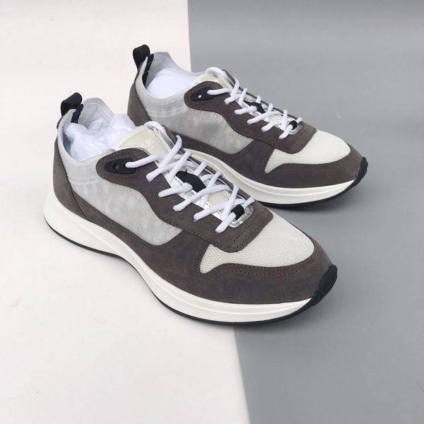 Dior Oblique Canvas and Suede B25 RUNNER SNEAKER GreyWhite