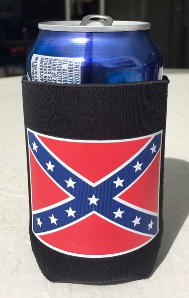 Black Metal 12 ounce koozie