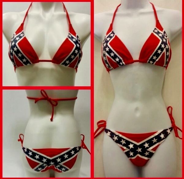 Confederate Flag Bikini  <h1>DLGrandeurs Confederate and Rebel Goods</h1>