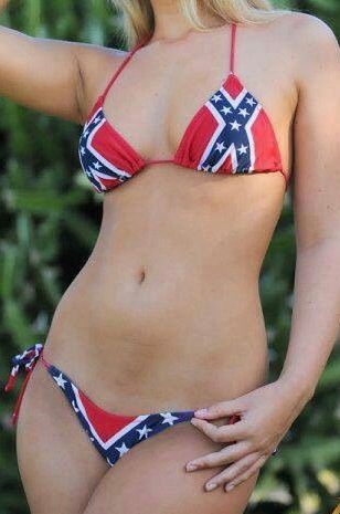 Confederate Flag Bikini h1 DLGrandeurs Confederate and Rebel