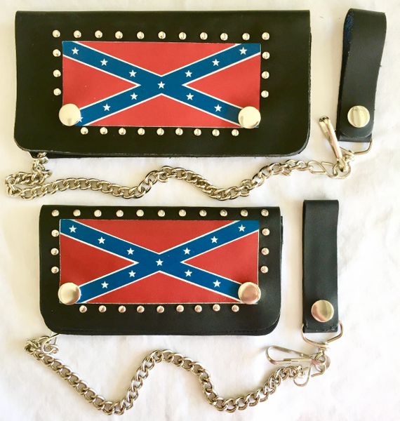 Confederate flag wallet with chain sale