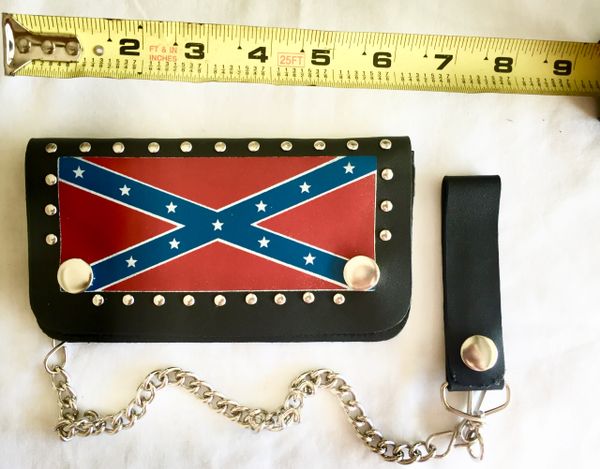 Confederate flag biker online wallet