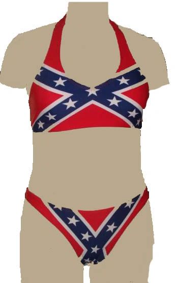 Confederate Flag Bikini Rebel Bathing Suit Swimsuit QFAA280702