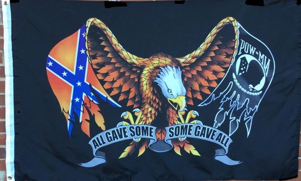 USA Rebel Eagle Flag  <h1>DLGrandeurs Confederate and Rebel Goods</h1>