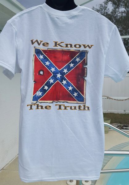 We Know The Truth Confederate Flag T-Shirt | DLGrandeurs Confederate ...