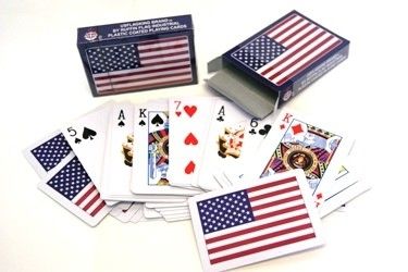 american flag playing cards