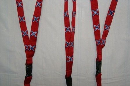 Rebel Flag Red Lanyard | DLGrandeurs Confederate and Rebel Goods