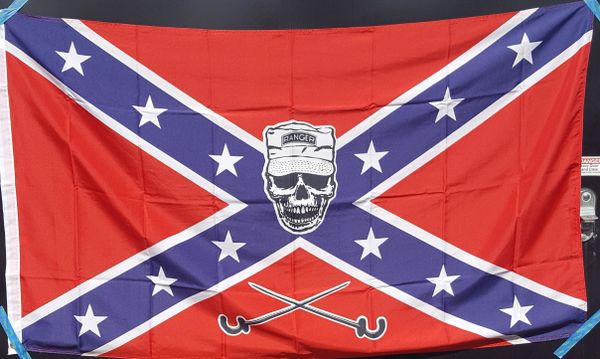 Ranger Skull Rebel Flag | DLGrandeurs Confederate and Rebel Goods
