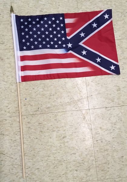 Hanging USA Rebel Eagle Flag  <h1>DLGrandeurs Confederate and Rebel  Goods</h1>