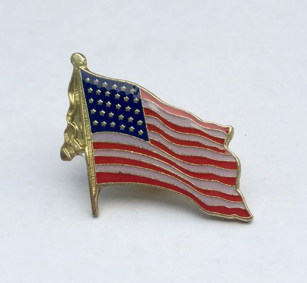 Wavy American Flag Pin | DLGrandeurs Confederate and Rebel Goods
