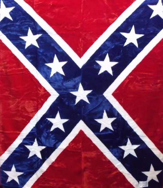 Heavy Plush Rebel Flag Blanket | DLGrandeurs Confederate and Rebel Goods