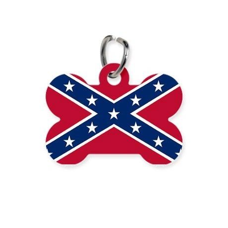 CONFEDERATE FLAG / CSA ENGRAVED ON BACK DOG TAG NECKLACE NEW - Gettysburg  Souvenirs & Gifts