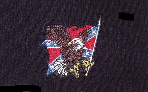 Hanging USA Rebel Eagle Flag  <h1>DLGrandeurs Confederate and Rebel  Goods</h1>