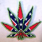 Rebel Pot Leaf Patch | DLGrandeurs Confederate and Rebel Goods