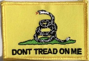 Gadsden Dont Tread On Me iron-on embroidered patch