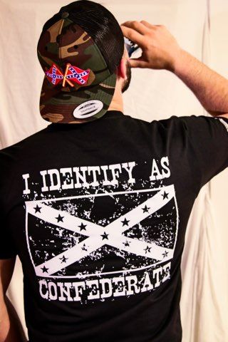 I Identify As Confederate T-Shirt | Confederate and Rebel