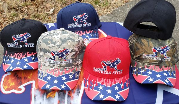 Confederate Southern Style Baseball Cap  <h1>DLGrandeurs Confederate and Rebel  Goods</h1>