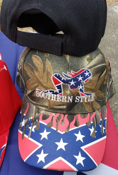 Rebel Flag Bass Fish Hat  <h1>DLGrandeurs Confederate and Rebel Goods</h1>