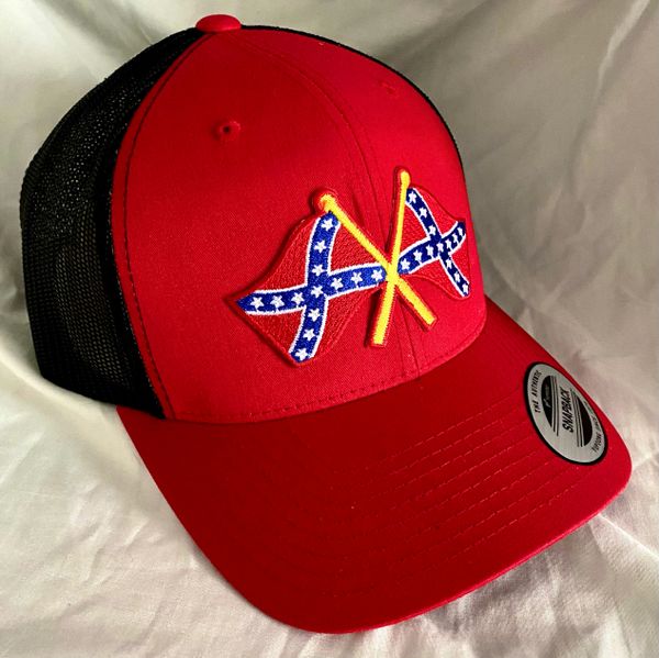 Make The South Great Again Mesh Rebel Flag Cap  <h1>DLGrandeurs Confederate  and Rebel Goods</h1>