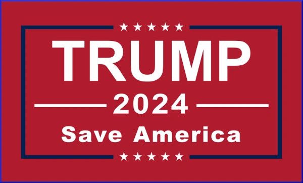 190gsm Thickness SET OF 4 TRUMP 2024 Save America AgainBumper Sticker