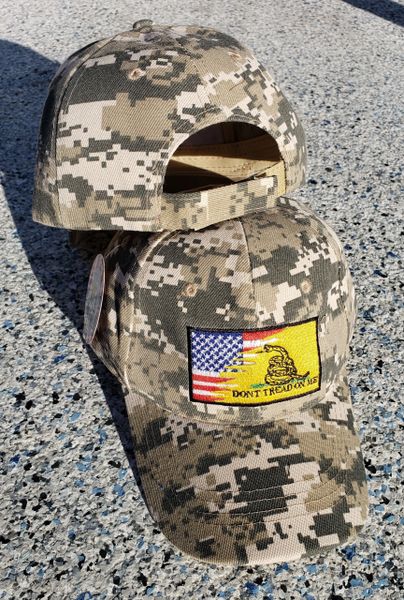 USA Gadsden Embroidered Digital Camo Baseball Cap | DLGrandeurs ...