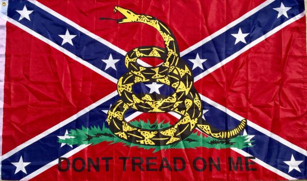 Rebel Gadsden 3' x 5' Don't Tread On Me Poly Battle Flag ...