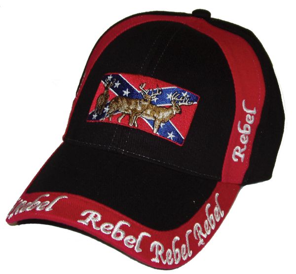 Camo Rebel And Proud Of It Embroidered Hat  <h1>DLGrandeurs Confederate  and Rebel Goods</h1>