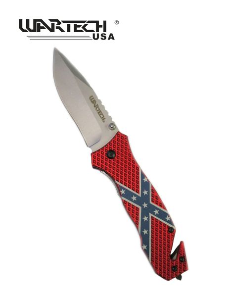 Wartech Confederate Battle Flag Assisted Opening Knife