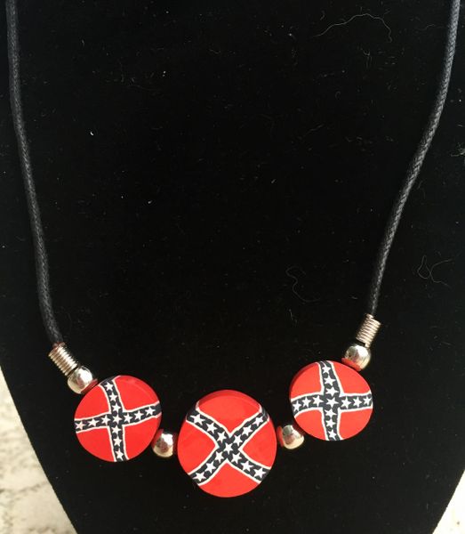 Confederate Flag Bead Necklace - Rebel Nation