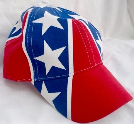 Rebel Flag Baseball Cap  <h1>DLGrandeurs Confederate and Rebel Goods</h1>