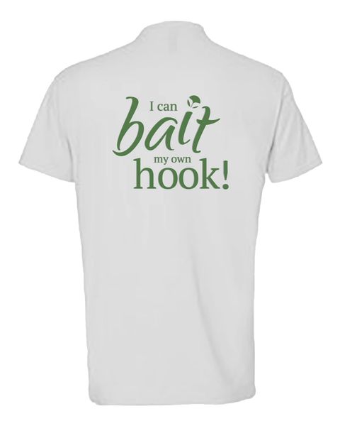 womens_fishing_shirt_ladies_tee_I_can_bait_my_own_hook, Women's Fishing  shirts, Ladies Fishing Shirts, UPF50