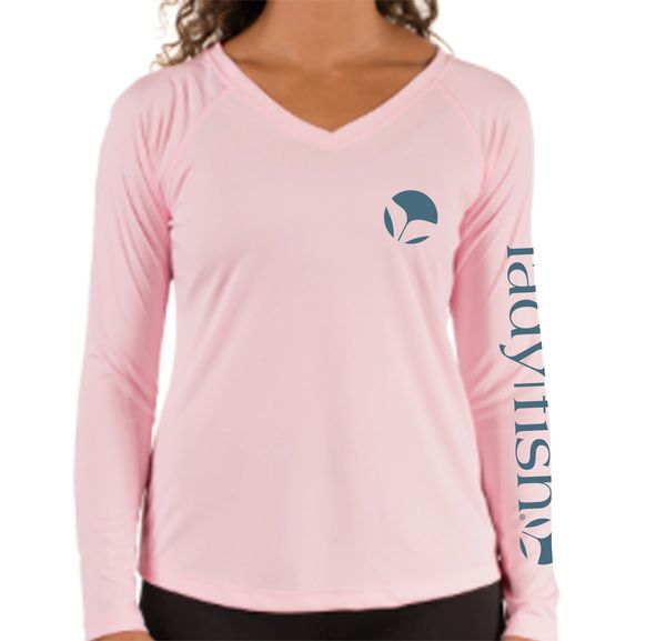 Tuna Ladyfish UPF long sleeve shirt - Light Pink