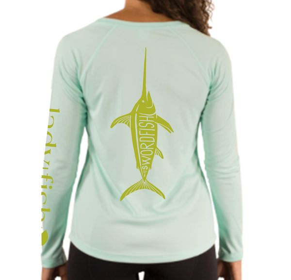 Swordfish Ladyfish UPF long sleeve shirt - Mint