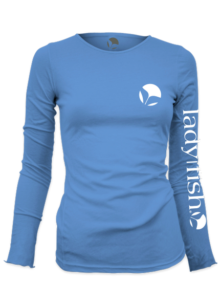 New - Ladyfish Original UPF long sleeve shirt - Columbia Blue