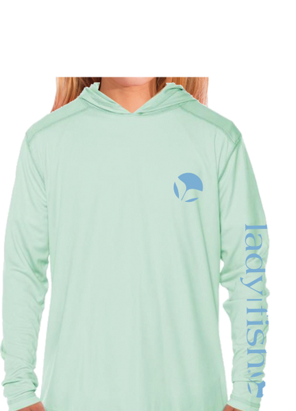 Ladyfish UPF long sleeve Hoodie, Women's Fishing shirts, Ladies Fishing  Shirts, UPF50
