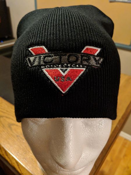 Victory Motorcycle Beanie Black - Victory Logo Victory 