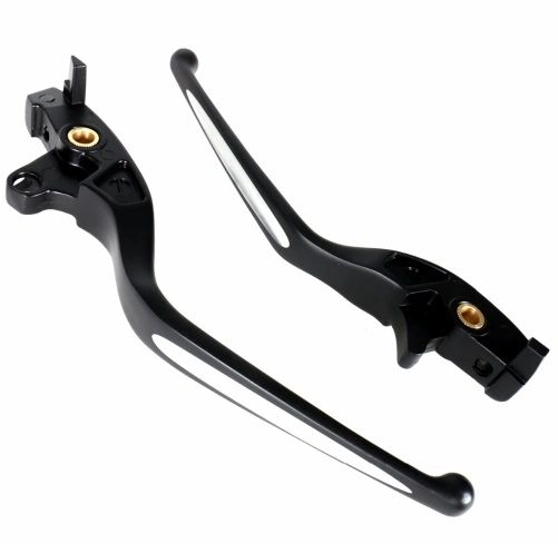Left&Right Black Shallow Cut Lever Set Fit For Victory Hydraulic Clutch 08-15