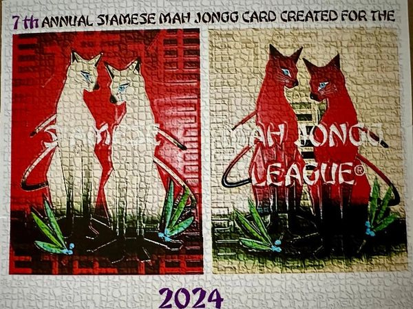 7th ANNUAL 2024 SIAMESE MAH JONGG CARD (NOT the NMJL CARD)