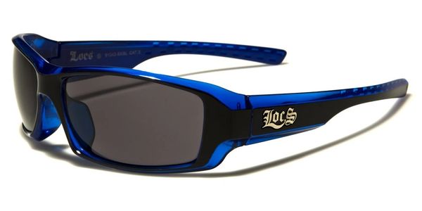 91042 Locs Wrap Black and Blue Sunglasses