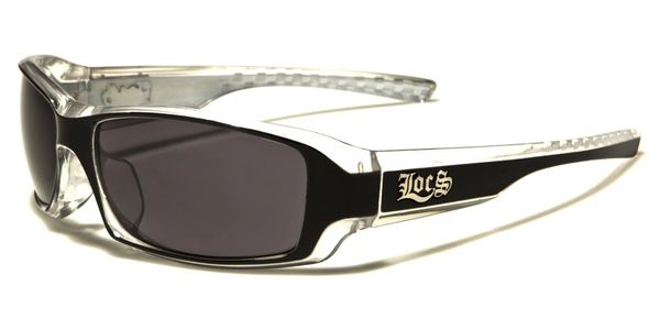 91042 Locs Wrap Black w/Clear Sunglasses