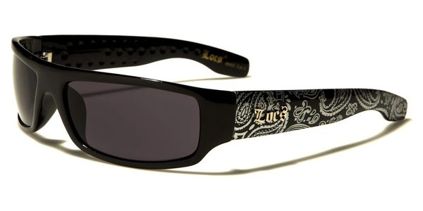 9003 Locs Black and Silver Bandana Sunglasses